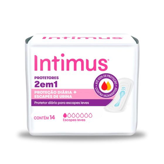 Imagem de Absorvente Intimus proteção 2 em 1 com 14 unidades