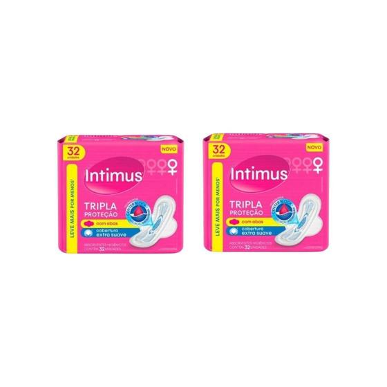 Imagem de Absorvente Intimus Tripla Proteçao Com32 Suave Com Abas- 2Un