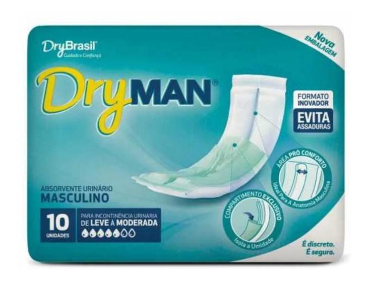 Imagem de Absorvente Masculino - Dry Man - Kit 2 Pct - C/ 10 Unidades