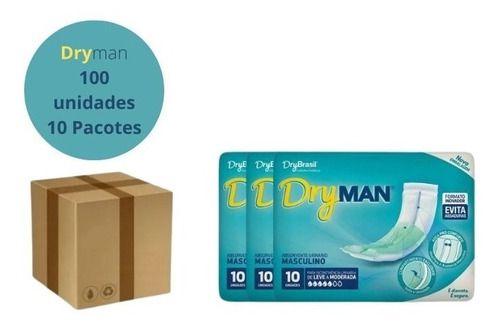 Imagem de Absorvente Masculino Dryman 10 Pacotes Com 10 Uni Cada