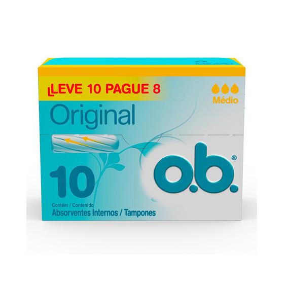 Imagem de Absorvente Ob Tamanho Médio Regular Leve 10 Pague 8