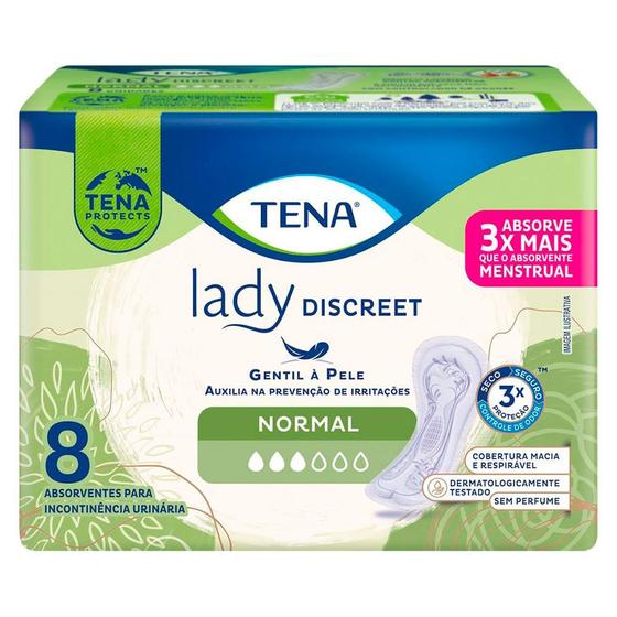 Imagem de Absorvente para Incontinência Urinária Tena Lady Discreet Normal 8 Unidades