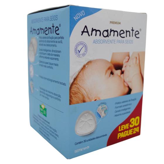 Imagem de Absorvente para Seios Amamente Descartável 30 Unidades Promo