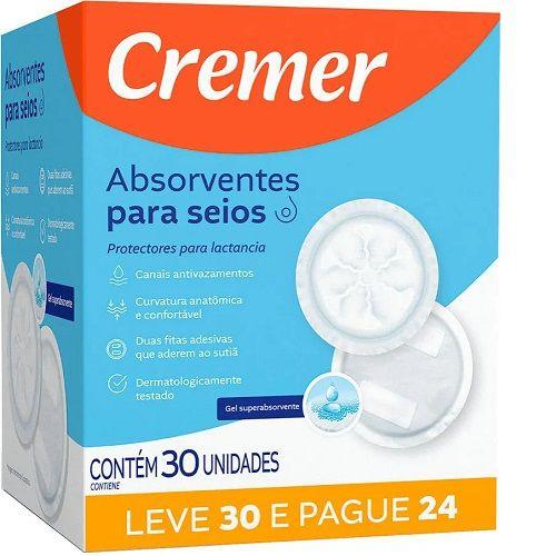 Imagem de Absorvente Para Seios Cremer c/30