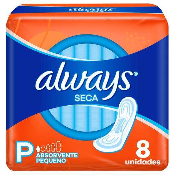 Imagem de Absorvente sem Abas Super Protecao Seca Always 8 Unidades 