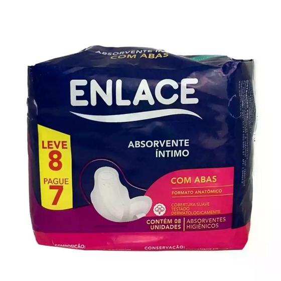 Imagem de Absorvente Suave 8 Unidades C/Abas Enlace