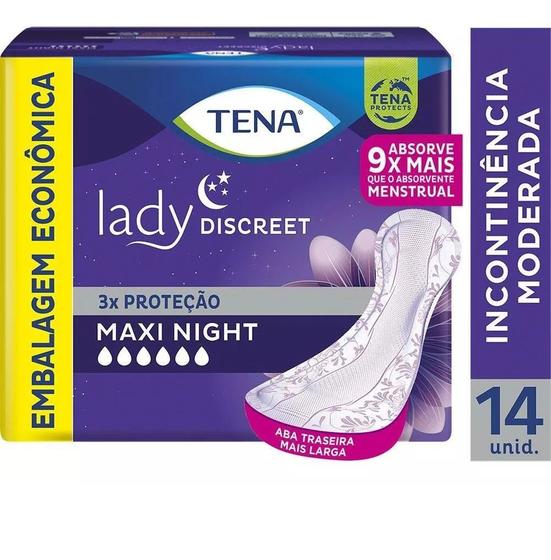 Imagem de Absorvente Tena Lady Maxi Noturno 14 unid Night