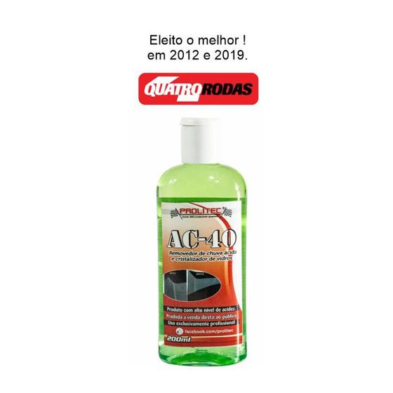 Ac40 Removedor De Chuva Ácida Prolitec 200 ML Menor preço em Ac40 Removedor De Chuva Ácida Prolitec 200 ML