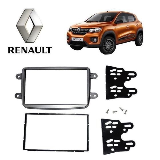 Imagem de Acabamento 1 Din Kwid Life 1.0 12v SCe Flex Grafite 2018/19