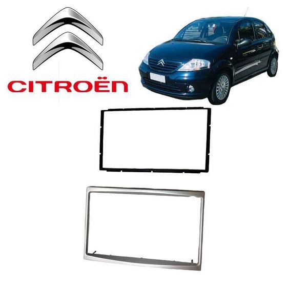 Imagem de Acabamento 1 e 2 Din Citroën C3 GLX 16V 2003 a 2005 Prata