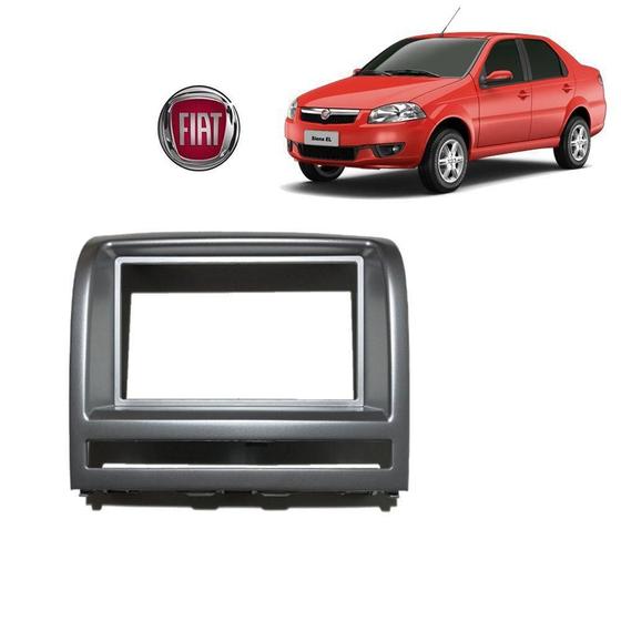 Imagem de Acabamento 2 Din Fiat Siena Attractive 2008 Cor Prata