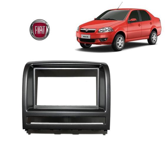 Imagem de Acabamento 2 Din Fiat Siena Fire 2011 Cor Preto