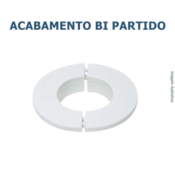 Imagem de Acabamento bi-partido circular de parede branco