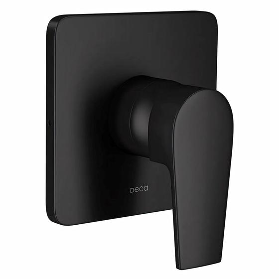Imagem de Acabamento monocomando de chuveiro alta e baixa pressão Level Black Matte Deca