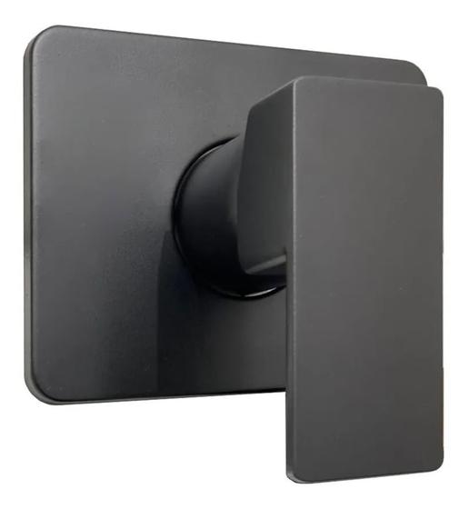 Acabamento P/ Registro Monocomando Base Docol Black Matte Menor preço em Acabamento P/ Registro Monocomando Base Docol Black Matte