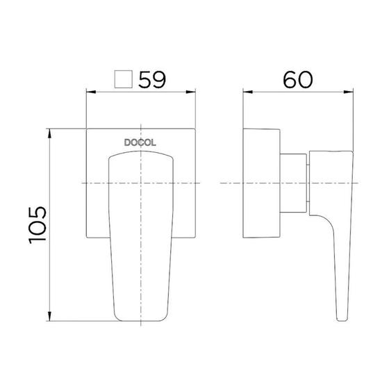 Imagem de Acabamento para Registro Docol Lift 8047CE DocolBase Ônix