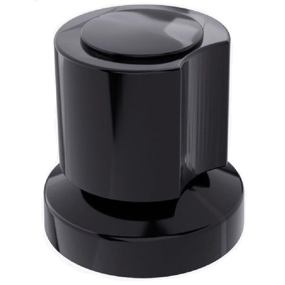Imagem de Acabamento para registro preto black c40 padrao deca e docol