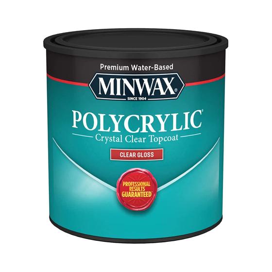 Imagem de Acabamento protetor Minwax 25555 Clear Polycrylic 236mL Gloss