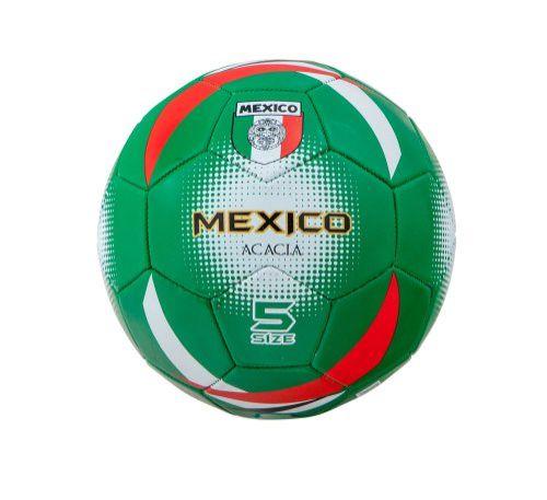 Imagem de ACACIA Mexico World Soccer Ball, Verde/Vermelho/Branco, Tamanho 5