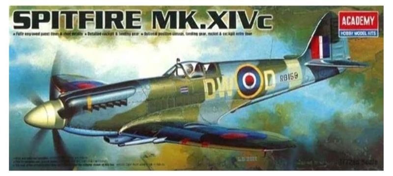 Imagem de Academy 1/72 Supermarine Spitfire Mk.XIV - Kit de Montagem para Hobby