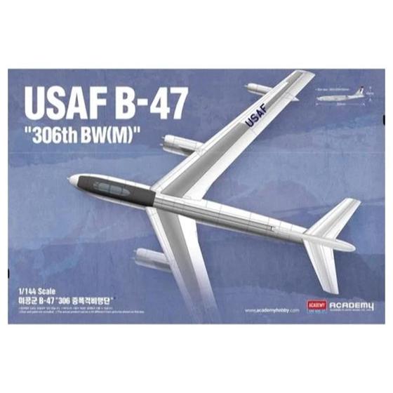 Imagem de Academy B-47 Stratojet 1/144 - Kit de Modelo para Montagem