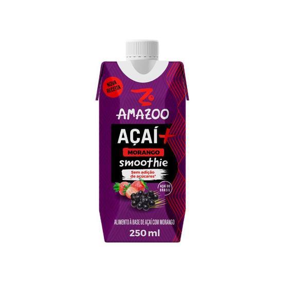 Imagem de Açaí Morango Zero 250ml Amazoo