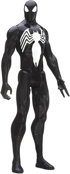 Imagem de Ação do Homem-Aranha Vestido de Preto Titan Hero Series da Marvel - Figura de 12 Polegadas
