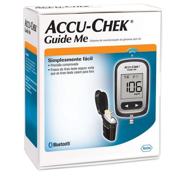 Accu-chek Guide kit 10 tiras + Monitor de Glicemia sc Roche Menor preço em Accu-chek Guide kit 10 tiras + Monitor de Glicemia sc Roche