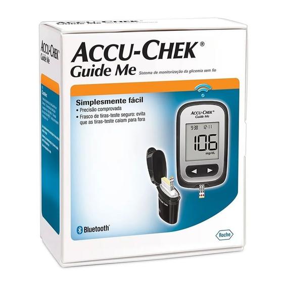 Accu-Chek Guide Me Kit Monitor de Glicemia com 10 Tiras Menor preço em Accu-Chek Guide Me Kit Monitor de Glicemia com 10 Tiras