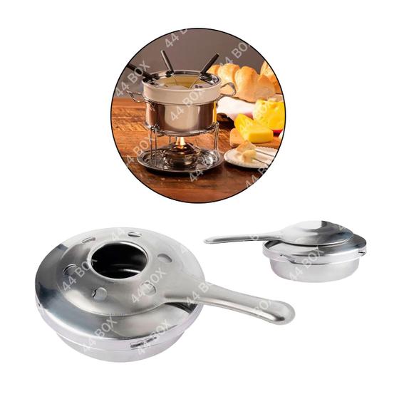 Acendedor de Álcool Fondue Rechaud Queimador Inox com Tampa - clinck ...