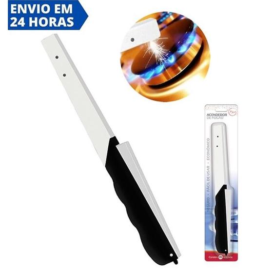 Imagem de Acendedor de Fogão Com Botão Faísca Econômico Manual Multiuso