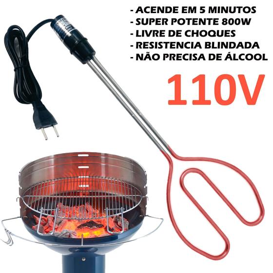 Imagem de Acendedor Elétrico Churrasqueira Lareira Carvão 110v / 220v - Resiswal