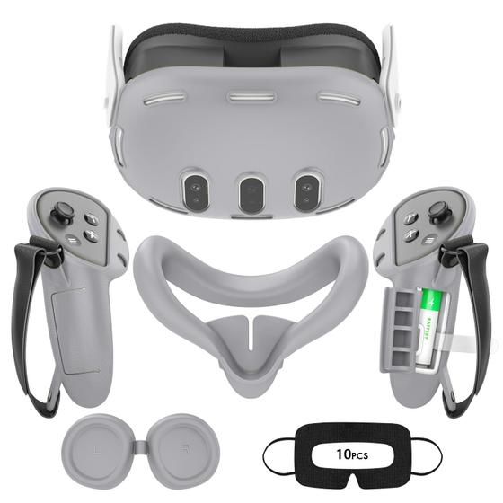 Imagem de Acessório AIXOTO VR Silicone ECO para Oculus Quest 3 Grey