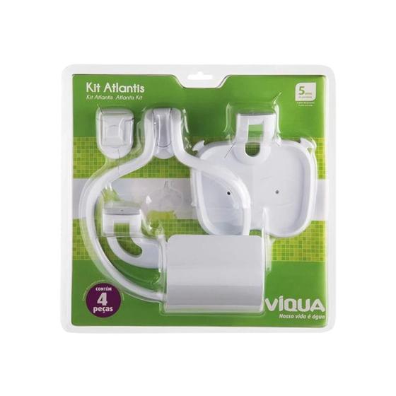 Imagem de Acessorio banheiro 4pc viqua abs bco