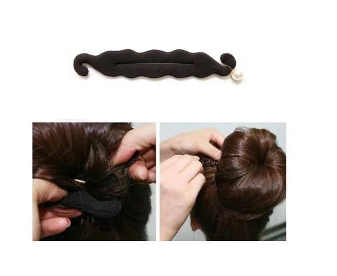 Imagem de Acessório de Cabelo para Fazer Coque c/ pérola - Easy Bun