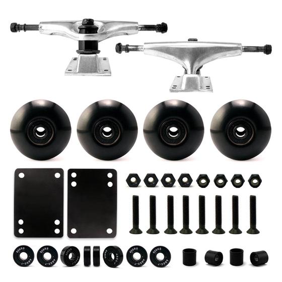 Imagem de Acessório de skate Combo VJ 5.0 Trucks 52 mm Wheels Silver