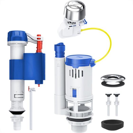 Imagem de Acessorio P/Caixa Roco Kit Comp Ac Dup Cromado 1240