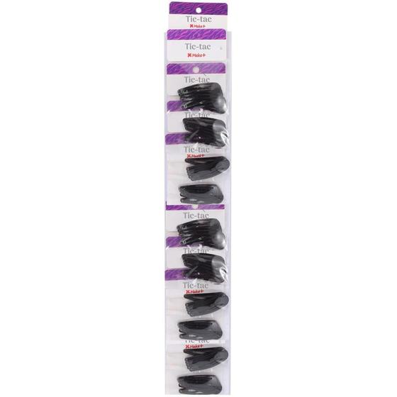 Imagem de Acessório para Cabelo TIC TAC Preto 5CM Blister com 6 Pacote com 10