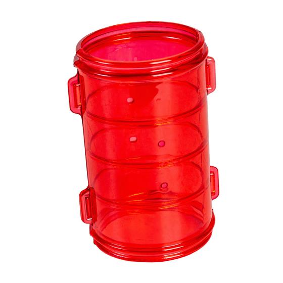 Imagem de Acessório Tubo Reto Vermelho Para Gaiola Hamster 12 Unidades Pet Roe Jel Plast