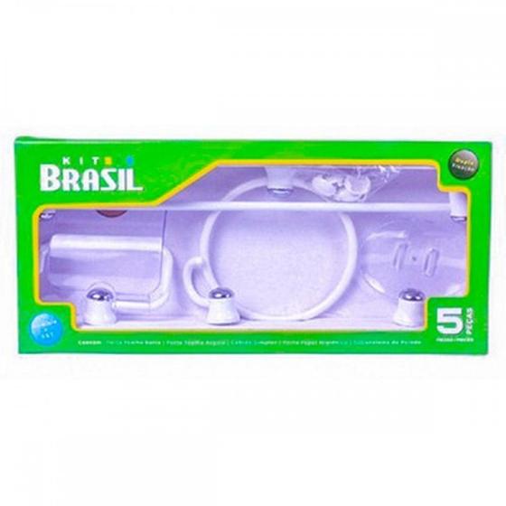 Imagem de Acessorio Wc Brasil Kit Com 5 Pecas Branco