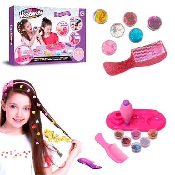 Imagem de Acessórios Cabelo Menina Beleza Infantil Miçanga Hair Brilho