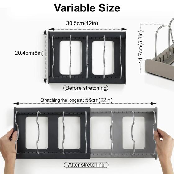 Imagem de Acessórios de cozinha Pot Rack Panela Panela Organizador De Cozinha Para Armário De Armazenamento Panelas De Cozinha Pan