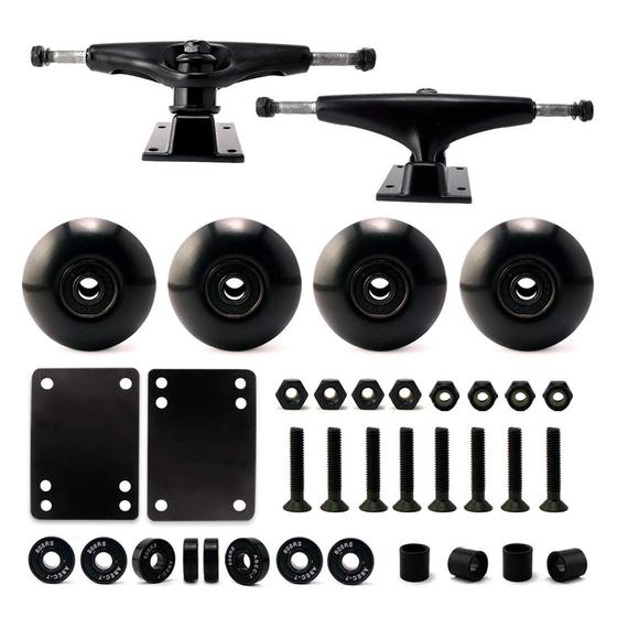 Imagem de Acessórios de skate Combo VJ 5.25 Caminhões de 139 mm Rodas de 52 mm