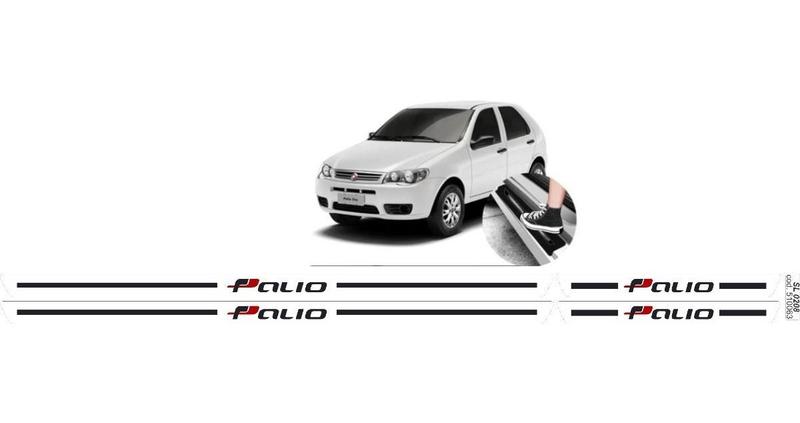 Imagem de Acessórios Jogo Soleira Fiat Palio 4 Peças Resinada