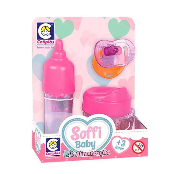 Imagem de Acessórios para Bonecas - Soffi Baby - Kit Alimentação - Cotiplás