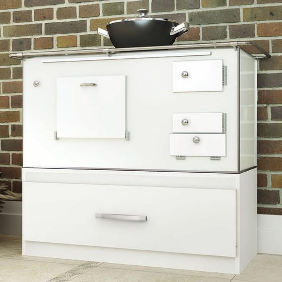 Imagem de Acessórios para Cozinha Caixa para Lenha Embutida Branco - Completa Móveis