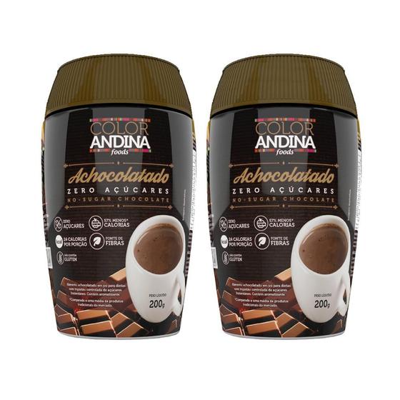 Imagem de ACHOCOLATADO DIET BAIXO EM AÇÚCAR COLOR ANDINA FOODS 200g-2 pacotes