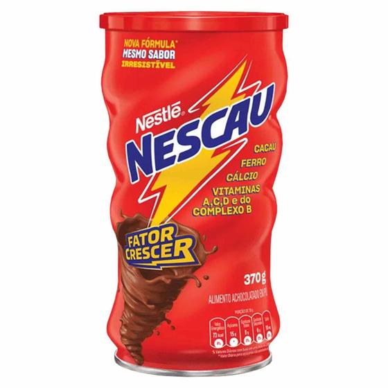 Imagem de Achocolatado em Pó Nescau Nestlé Fator Crescer 370g Lata