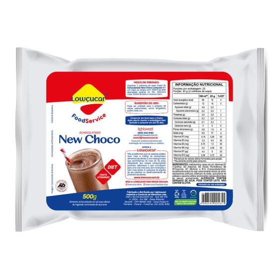 Imagem de Achocolatado New Choco Lowçucar Refil 500G