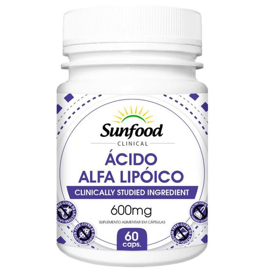 Ácido Alfa Lipoico 600mg 60 Cápsulas Sunfood Menor preço em Ácido Alfa Lipoico 600mg 60 Cápsulas Sunfood